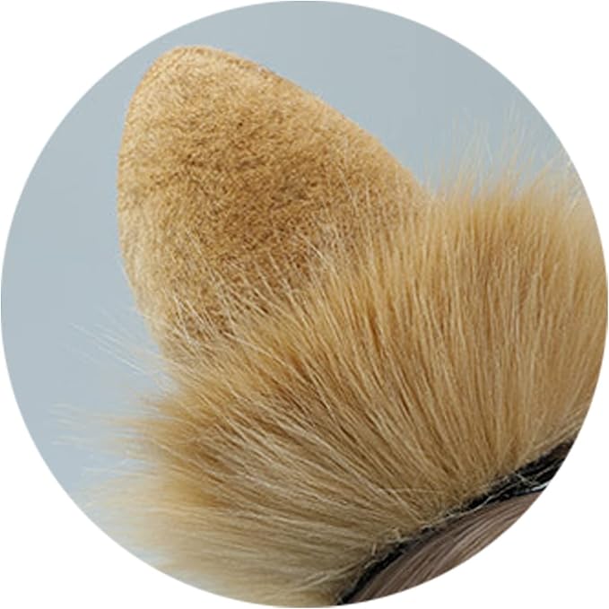 Faylay Women Dog Ear Headband Furry Animal Ear Hair Accessories