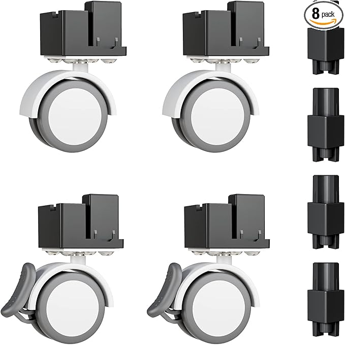 BUCATSTATE Cage 3.0 Universal Wheel & Stacking Accessories, Cages 3.0 Accessories That Support Moving and Stacking (for Cage 3.0, Black)