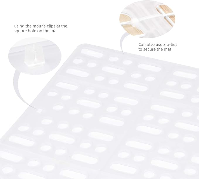 Niteangel 2pcs Rabbit Cage Mat: Durable Foot Resting Pads for Bunny Guinea Pigs Chinchillas Cats Dog and Othe Small pet