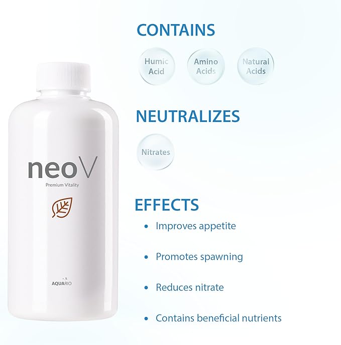 Aquario Neo V - Liquid Conditioner for Freshwater Fish Tank, Enhances Fish Health, Stabilizes Aquarium Water Quality, Ideal for Aquascaping - Water Conditioner for Aquarium Tank - 1000ml