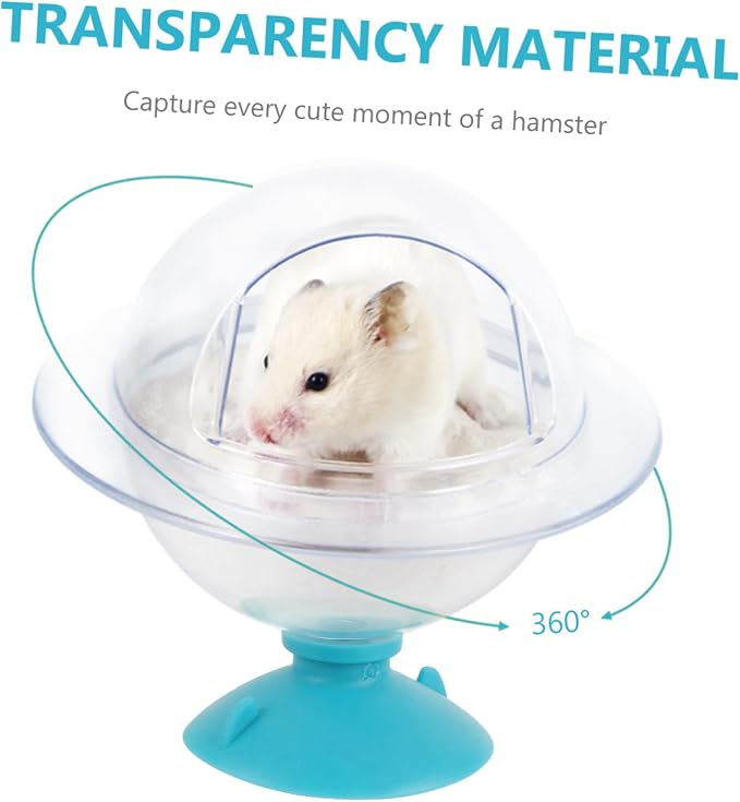 SUPVOX Hamster Sand Bath Box Small Pet Bathtub Easy to Dual Use for Hamsters and Guinea Pigs Design for Fun and Bathroom Accessory