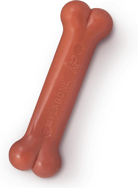 Nylabone Power Chew Classic Bone Chew Toy for Dogs, Durable Dog Toys for Aggressive Chewers, Bacon Flavor, Medium/Wolf - Up to 35 lbs. (1 Count)