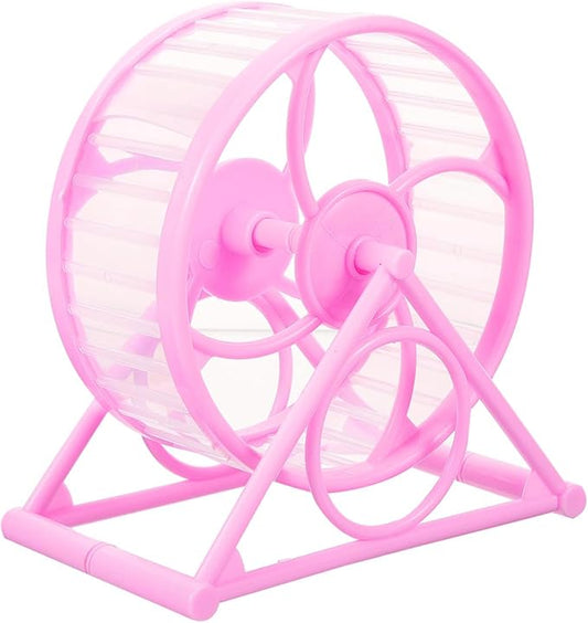 POPETPOP Silent Hamster Wheel 12-inch Adjustable Exercise Wheel for Hamsters Gerbils and Guinea Pigs Sturdy Plastic Non-Slip Base for Indoor PET Cages