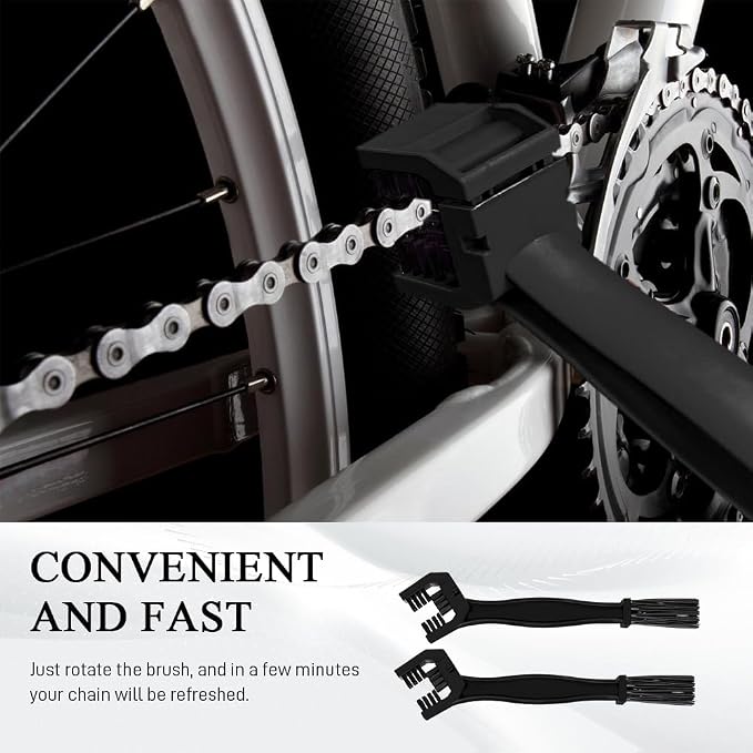 1 PCS Bike or Motorcycle Chain Washer, Motorcycle Chain Cleaning Kit, Motorbike Gear Dirt Stain Cleaning Brush, Bicycle Washer Cleaner Brush Tool for Bicycle Mountain Bike (Black, 1PCS)