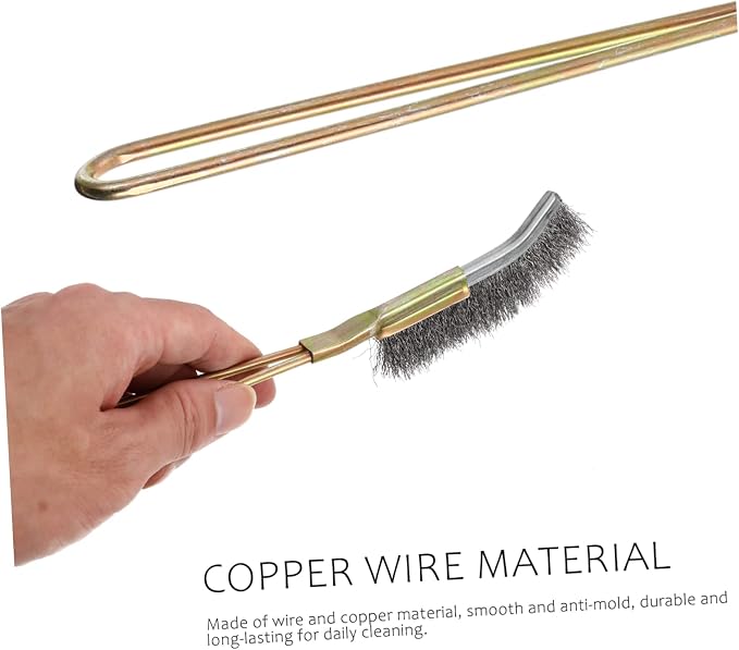 Angoily 6pcs Copper Wire Bird Cage Cleaning Brush Pet Cage Accessories for Easy Daily Maintenance Lightweight Design Hanging for Storage