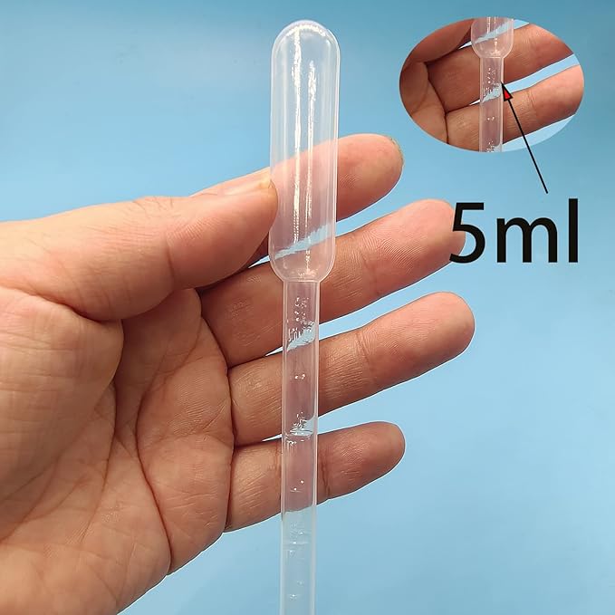 10 Pieces Brine Shrimp Feeder Tube 5ml Aquarium Test Dropper Coral Feed for Fish Fry,Jellyfish Small Aquatic