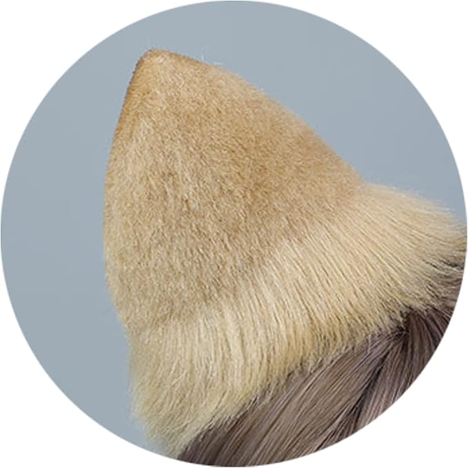 Faylay Women Dog Ear Headband Furry Animal Ear Hair Accessories