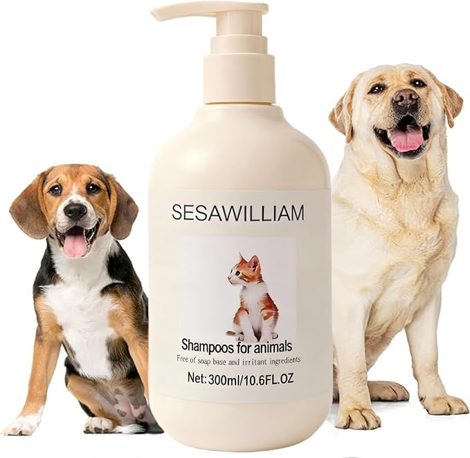 Small Animal Shampoo -Enriched,with Camomile Aloe Vera-Specially,Formulated for Dogs,Cats,Guinea Pigs,Other,Small Animals-for Health Shiny Coats,Vegan-Mild pH Neutral-300ml