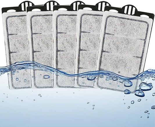 Small Aquarium Filter 5 PCS Replacement Plates, Turtle Tank Filter Cartridges, Fish Tank Filter Sponges, Suitable for 3.5W Low-Water Filter