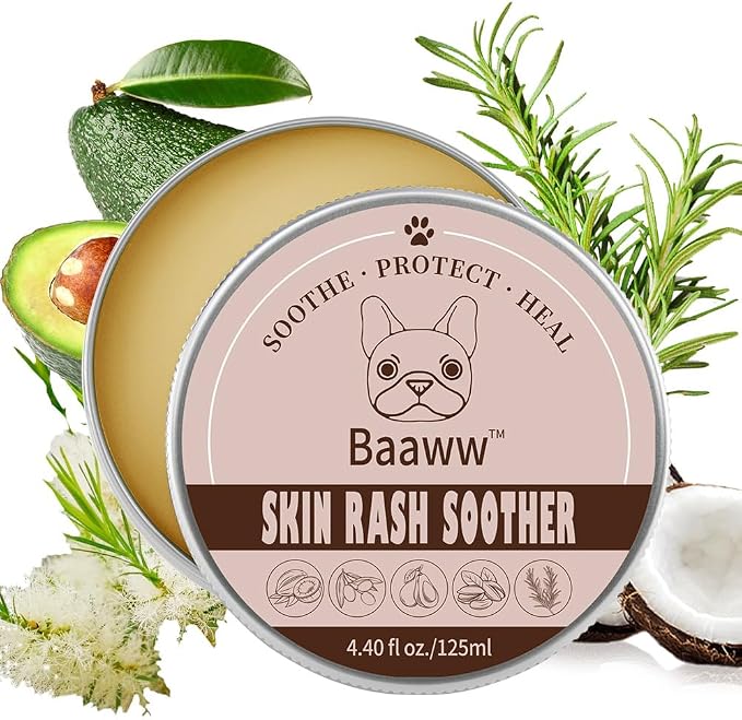 Dog Skin Irritation Treatment Cream 125ml | Hot Spot Soother, Anti-Itch Lotion, Allergy Relief, All-Natural Rash Cream, Dry Itchy Coat Relief