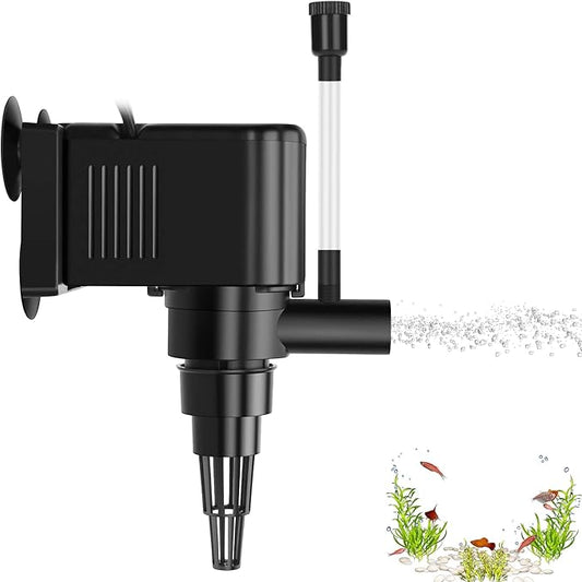 AquaMiracle Aquarium Powerhead Pump Circulating Water Pump 265 GPH for 60-80 Gallon Aquariums with Aerating Features