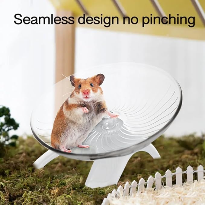 Hamster Wheel, Hermit Crab Climbing Toys Silent Exercise Running Wheel, 13cm Small Animal Exercise Wheels Hermit Crabs Wheel for Hamsters, Gerbils, Mice or Other Small Animals