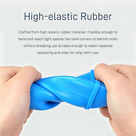 Aquarium Feeder Pipette with Dual Scale & Safe Rubber Tip, Multi-Function Fish Tank Siphon for Cleaning, Feeding and Water Changing - 11.42 Inch