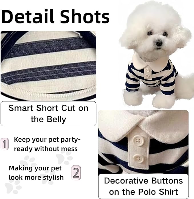 MANON ROSA Dog Clothes, Designer Boy Polo Shirt for Small Medium Dogs, Soft Puppy Outfit, Breathable Male Yorkie Chihuahua Shih Tzu Poodle Kitten Cat T-Shirt, Birthday Gifts - Pink, XXL, Fit 16-22lb