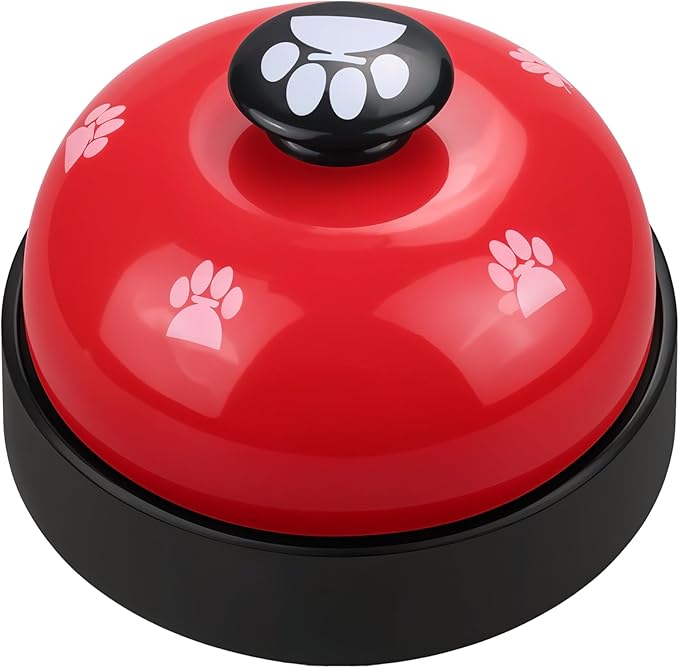 Pet Training Bell for Dogs & Cats – Potty Training Bell for Housebreaking, Obedience & Communication – Easy to Press, Durable & Loud – Indoor Puppy Training Tool (Red)