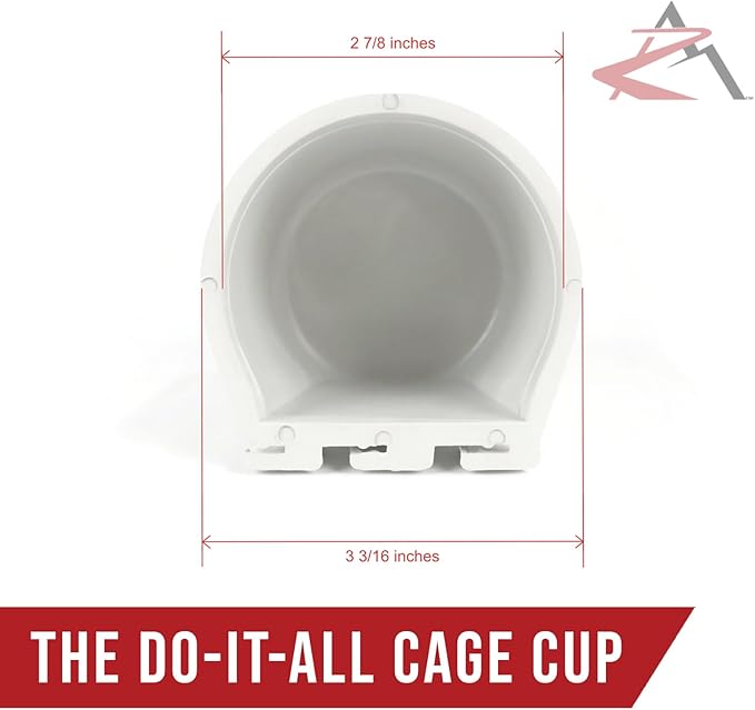 The ROP Shop | 20-Pack - Gray Cage Cups for Feed & Water for Poultry, Ducks, Birds, Hamsters