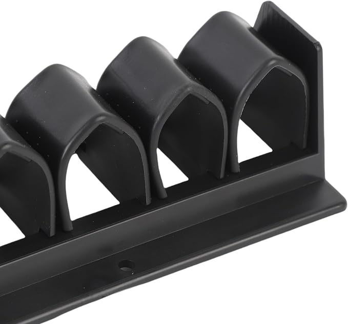 Horse Whip Crop Holder Rack, Premium ABS Horse Whip Crop Holder, Holds Up to 12 Whips, Neatly Stored for Quick Access, Wall Mounted Bracket Hanger Organizer, Black