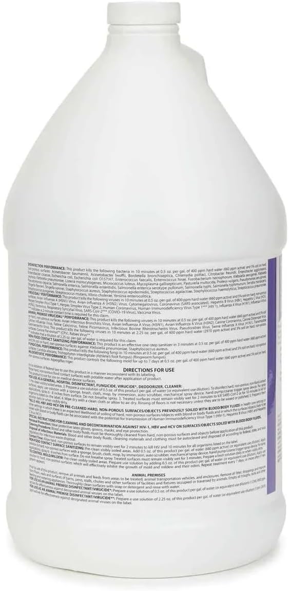 PUREPET 256 Kennel Cage and Surface Disinfectant The Original High Concentrate Vet Approved Cleanser (Lavender)
