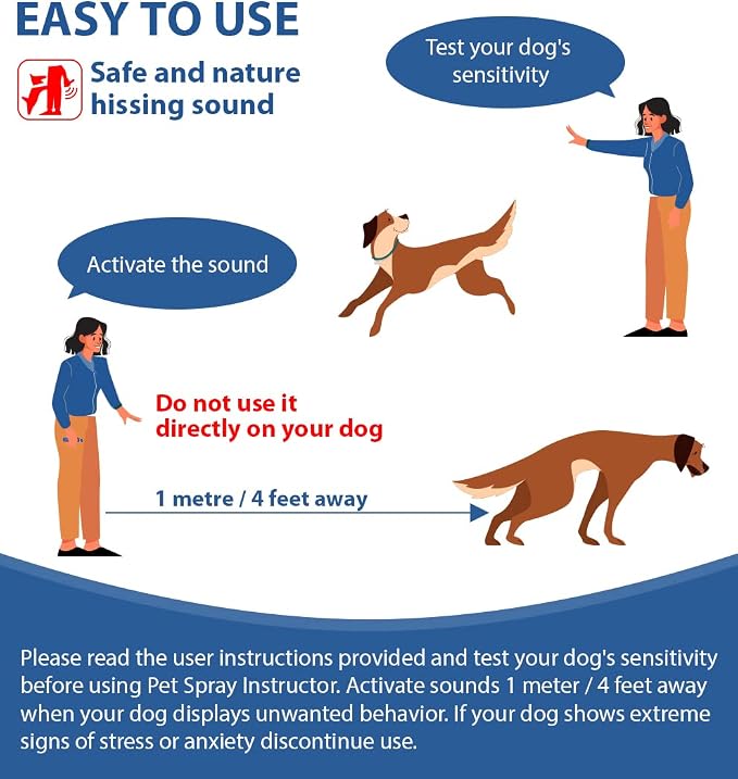 Gutes Leben Dog Instructor Spray, 70ml Spray Corrector Dog Trainer, Safe Humane & Effective Stop Barking, Jumping Up, Food Stealing, Dog Fights & Attacks, Help Stop Unnecessary Dog Behaviour (4 Pack)