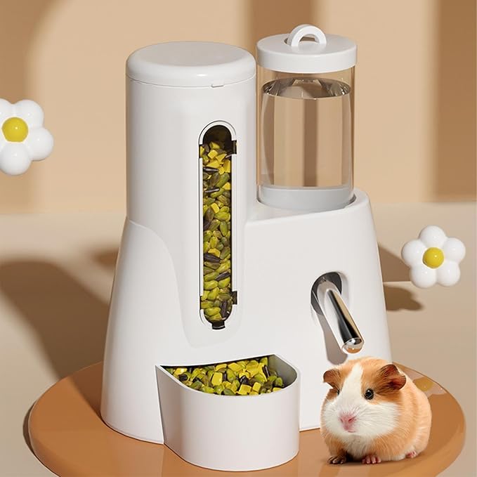 Hamster Water Dispenser, Automatic Feeder Bottle, No Drip Design, 5.51x3.94x6.3 Inches, Large Capacity, Leakproof, Cage Accessory for Ferrets and Small Animals