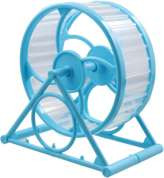 Hamster Wheel Sports Running Ball, Plastic Hamster Exercise Round Wheel, Small Animals Jogging Silent Spinner, Pet Rotatory Toy Accessories (Blue)