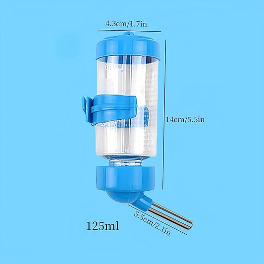 2 PCS Pet Cage Water Bottle No Drip Small Animal Water Bottle, Hanging Hamsters Water Bottle,for Rabbit, Guinea Pig, Hedgehog, Squirrel, Hamster,Random Color
