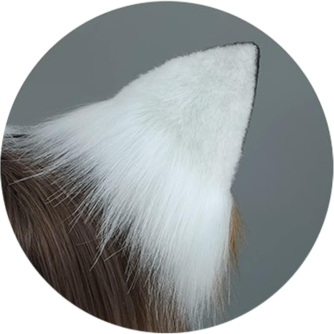 Faylay Women Dog Ear Headband Furry Animal Ear Hair Accessories