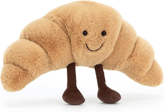 Jellycat Amuseables Croissant Stuffed Toy, Small 8.5 inches - Pastry Plush - Fun Gift Idea