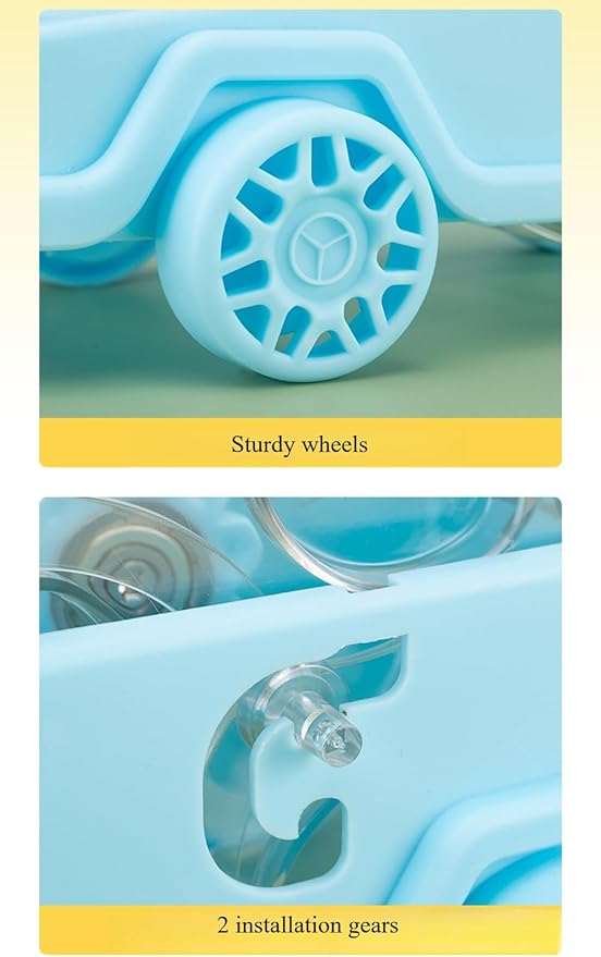 Hamster Running Wheel Car Shape Running Wheel Hamster Exercise Plastic Running Wheel (Green,L)