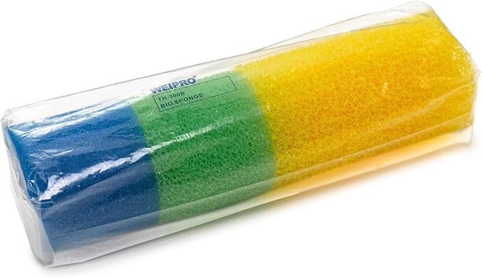 Cylindrical Fish Tank Filter Sponges, 3 Coarse Grades, Aquarium Filter Foams for Model TH-330B Internal Filter, Including 1 Fine Sponge, 1 Medium Sponge, 2 Coarse Sponge(TH280AB-S)