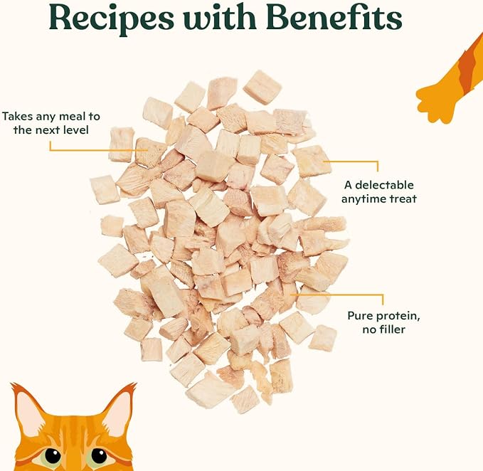 Made by Nacho Freeze-Dried Chicken Breast Meal Topper, Mixer or Treat 3.5oz | High Protein, Pure Chicken Ingredients | Premium Cage-Free Chicken Breast | Crunchy Texture (Pack of 2)