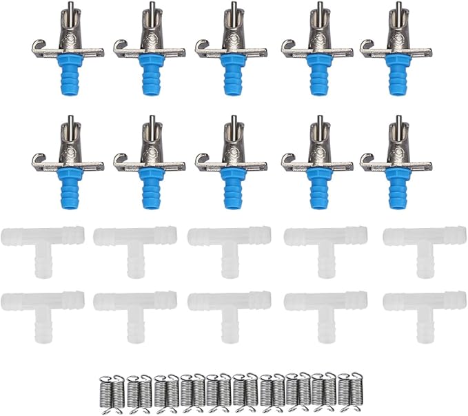Water Nipple Drinker 10 Pieces Automatic Feeder for Poultry Guinea Pig Ferret Rats Bunny Small Animals