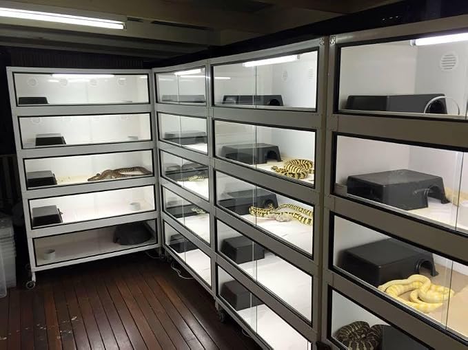 LEOTERRA Snake Hide Reptile Hide for Snake Lizard Gecko and Baby Ball Python Use10.23"x7.48"x2.75" (M) Durable and Easy to Clean.Can Also be Used as a mole, Hamster, Guinea Pig, Ferret Hideout (2pcs)