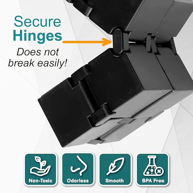 Infinity Cube Sensory Fidget Toy, EDC Fidgeting Game for Kids and Adults, Cool Mini Gadget Best for Calming and Stress Relief and Kill Time, Autism Toys Dementia Gift Stocking Stuffers