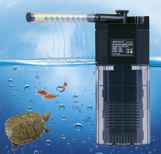 LONDAFISH Quiet Multi-Function Built-in Fish Tank Aquarium 3-Stage Filter with Water Pump