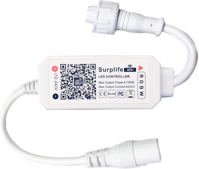 Lominie Dimmable 4 Channels Wi-Fi Controller with 5-pins Compatible LED Aquarium Light