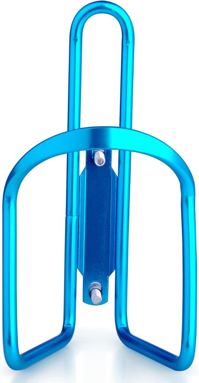 FiveBox Bike Water Bottle Holder, 1Pack Lightweight Aluminum Alloy Cycling Bicycle Water Bottle Cage Holder Bracket for Outdoor Activities (Blue), Bike Accessories