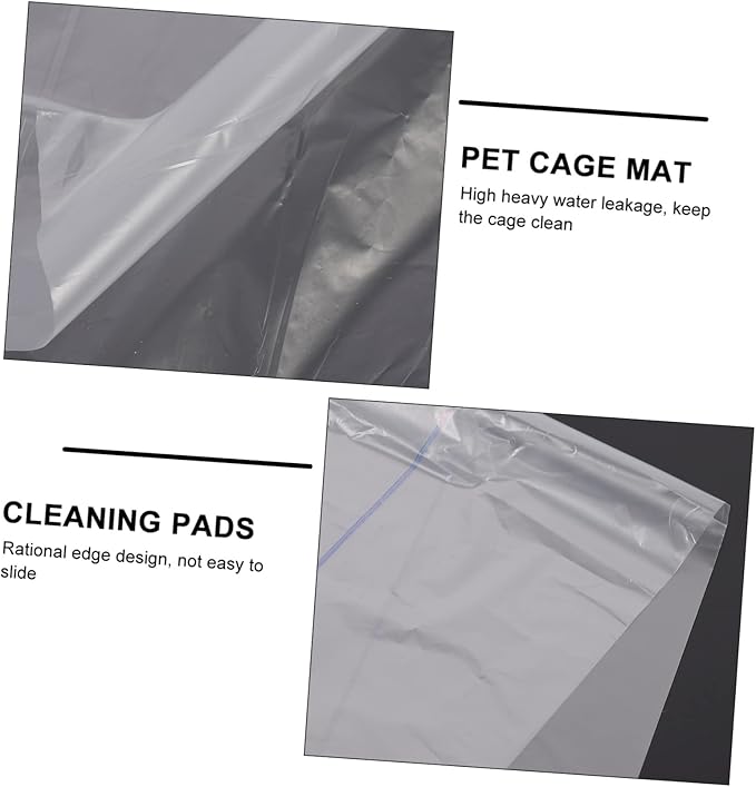 VICASKY 100Pcs Disposable Rabbit Cage Pee Cleaning Film Leakproof Pet Cage Cleaning Pads Convenient Disposable Design for Easy Pet Care for Animals