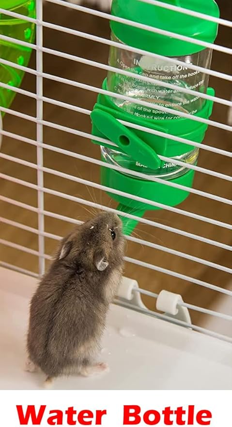 Large Deluxe 3-Tiers Hamster Gerbil Mouse Mice Habitat House Critters Cage with Complete Set of Accessories Expandable and Customizable