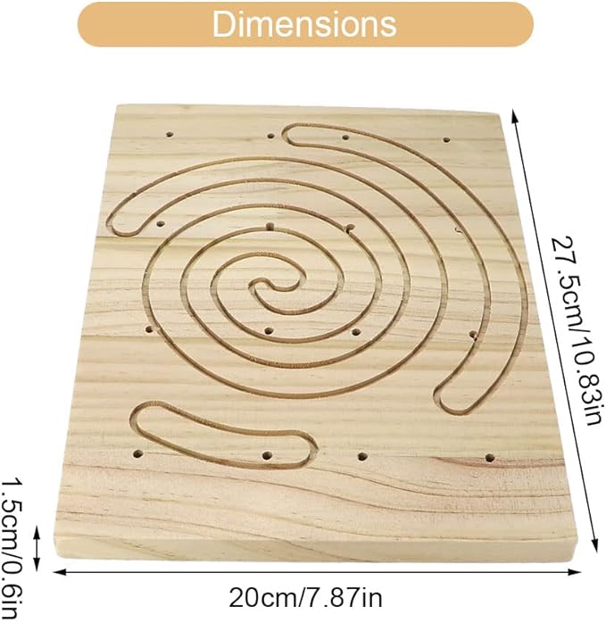 Litewoo Rabbit Scratch Board Foot Pad Mat Chew Toy Grinding Claws Teeth Natural Wood for Small Animal Rabbit Hamster Chinchilla Guinea Pig Ferret Gerbil Bunny Rat Cage Accessories (A)
