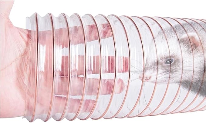 Pet Products Thru-Way - 86in Interactive Tunnel for Ferrets F Rat Guinea Pig Ratand Small Pets, Tunnels and Tubes Flexible Design Allows for Better Observation of Pets Playing and Exploring