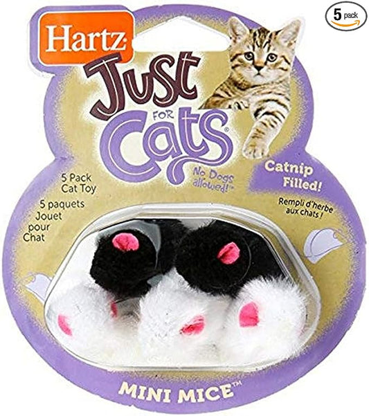 Hartz Just for Cats Mini Mice Cat Toy (5 Pack)