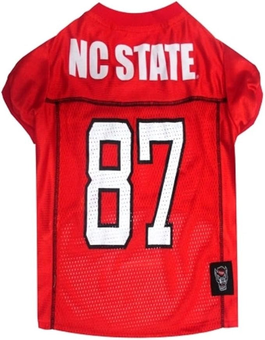 Pets First NCAA College North Carolina State Wolfpack Mesh Jersey for DOGS & CATS, X-Small.Licensed Dog Jersey with your Favorite Football/Basketball College Team