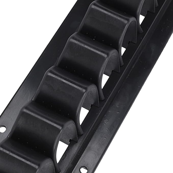 Whip Rack, Abs Wall Mount Holds Up Whip Rack, Holds 11 Whips Or Riding Crop Holders, Black Whip Holder for Horse Stable Fishing Pole