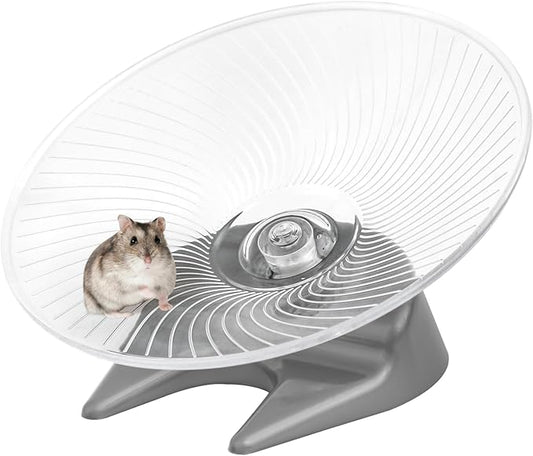 Silent Hamster Exercise Wheels - Quiet Spinner Hamster Running Wheels with Adjustable Stand for Gerbils Mice Or Other Small Animals,Medium