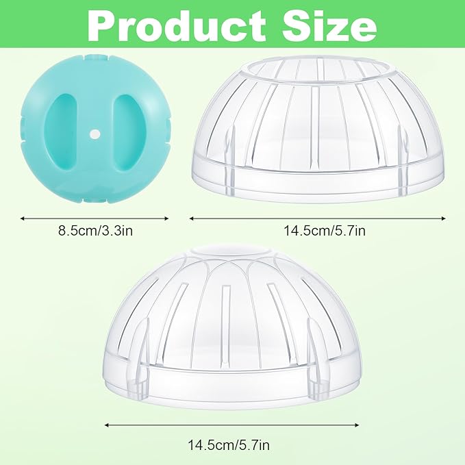 5.7 Inch Hamster Ball, Clear Hamster Exercise Ball, Running Wheel, Breathable, Large Space, Easy to Clean, Cage Accessories, Small Animal Exercise Toys for Small and Medium Dwarf Hamsters