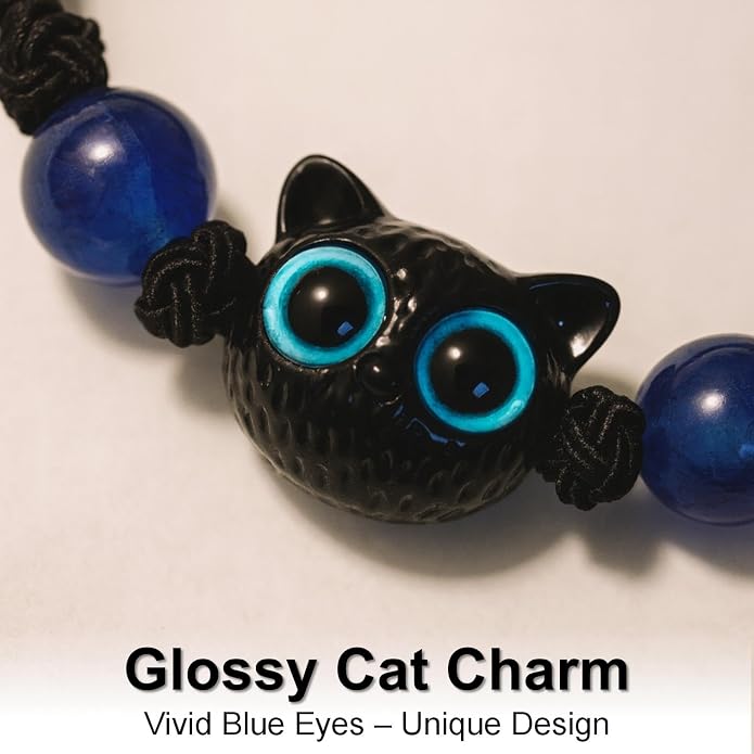 Halloween Black Cat Costume Accessories - Black Cat Bracelet, BlackCat National Day Jewelry, Cat Lovers Gift for Women & Girls