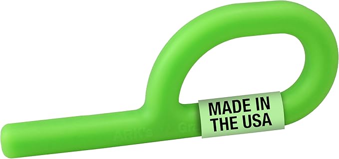 ARK Grabber® Sensory Chew Tool - Firm Oral Motor Fidget for Kids & Adults with Autism, ADHD, SPD, Anxiety - Helps with Focus and Self-Regulation - XT for Medium Firmness - Lime Green