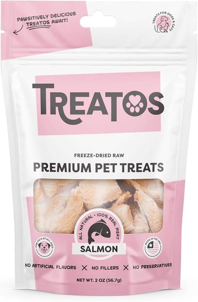 Freeze-Dried Raw Salmon Premium Pet Treats, 2 oz