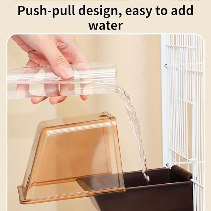 Bird Bath Cage, Cleaning Pet Supplies Cockatiel Bird Clear Bathtub for Little Bird Parrots Spacious Parakeets Portable Shower for Most Birdcage